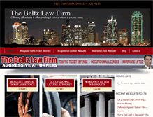 Tablet Screenshot of mesquitetrafficticketlawyer.com